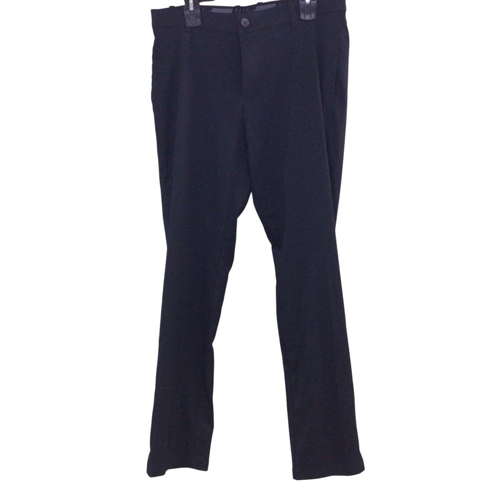 Nike Mens Dri Fit Black Golf Pants Straight Fit Size 34x32 Performance Pant